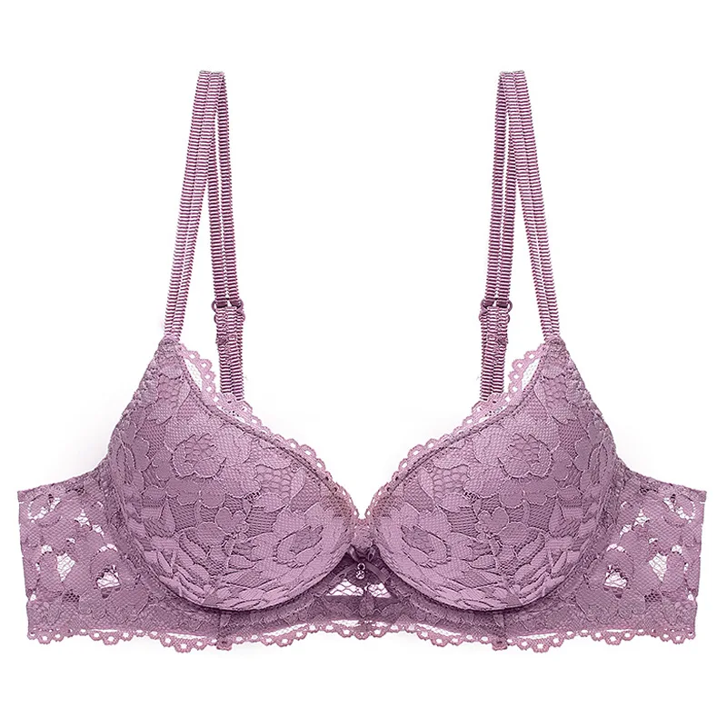 Padded Lace Push-Up Bra — Elegant Everyday Lift & Support