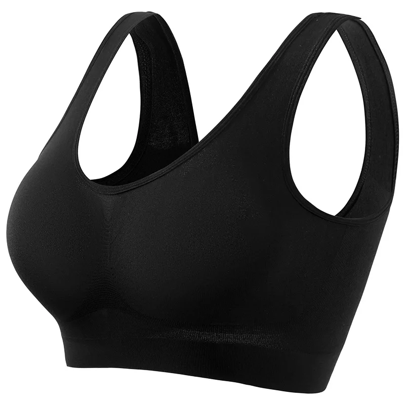 Seamless Wire-Free Sports Bralette — Plus Size S–5XL, 12 Colours